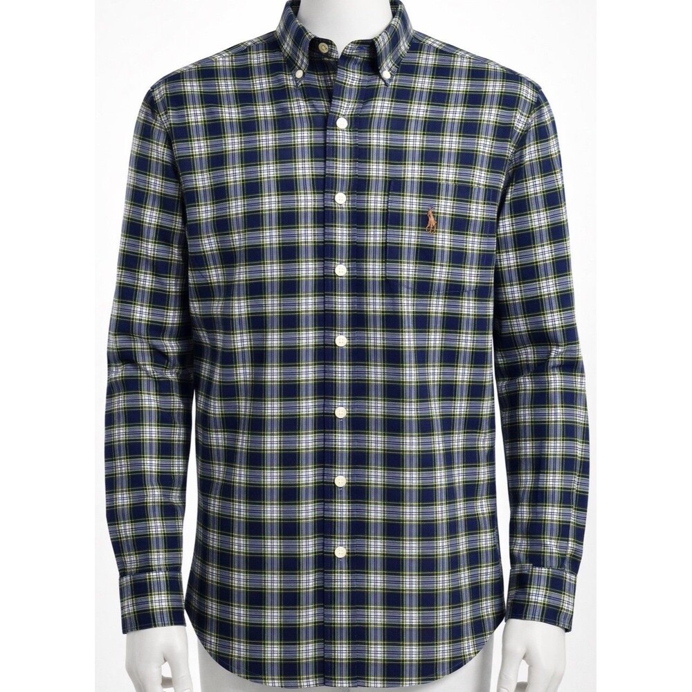 Men's Polo Ralph Lauren Slim Fit Long Sleeve Button Down Shirt - Size L